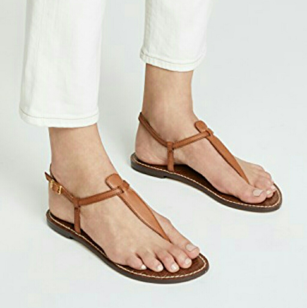 SAM EDELMAN gigi leather tan sandals